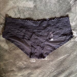 Victoria's Secret Black Lace Hiphugger Hipster Size S